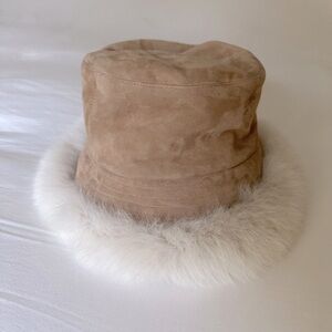 Kokin New York Fur and Suede Hat